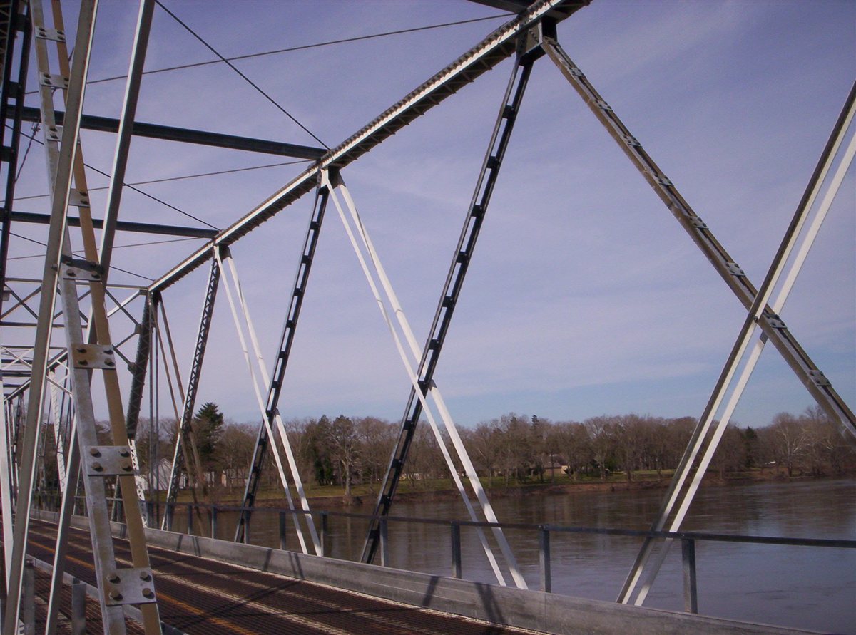 Warren truss detail, Washington Crossing Bridge